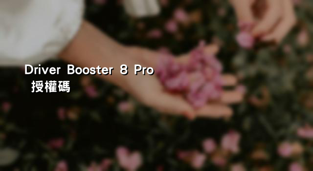 Driver Booster 8 Pro 授權碼