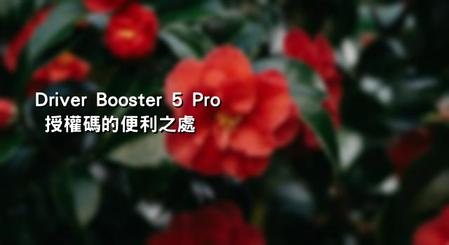 Driver Booster 5 Pro 授權碼的便利之處